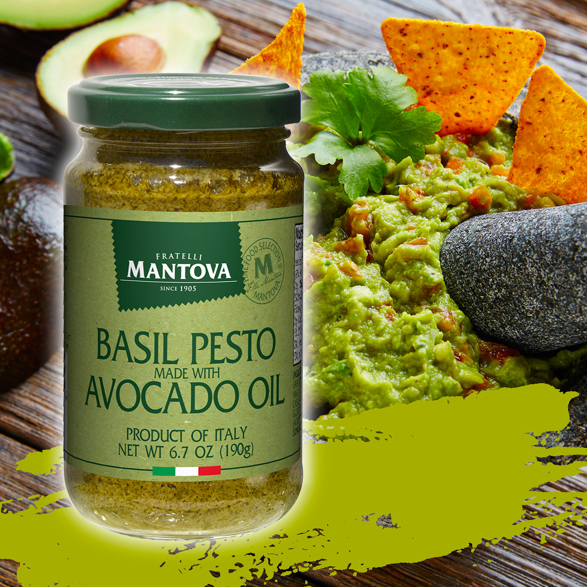 Mantova Basil Pesto with Avocado Oil