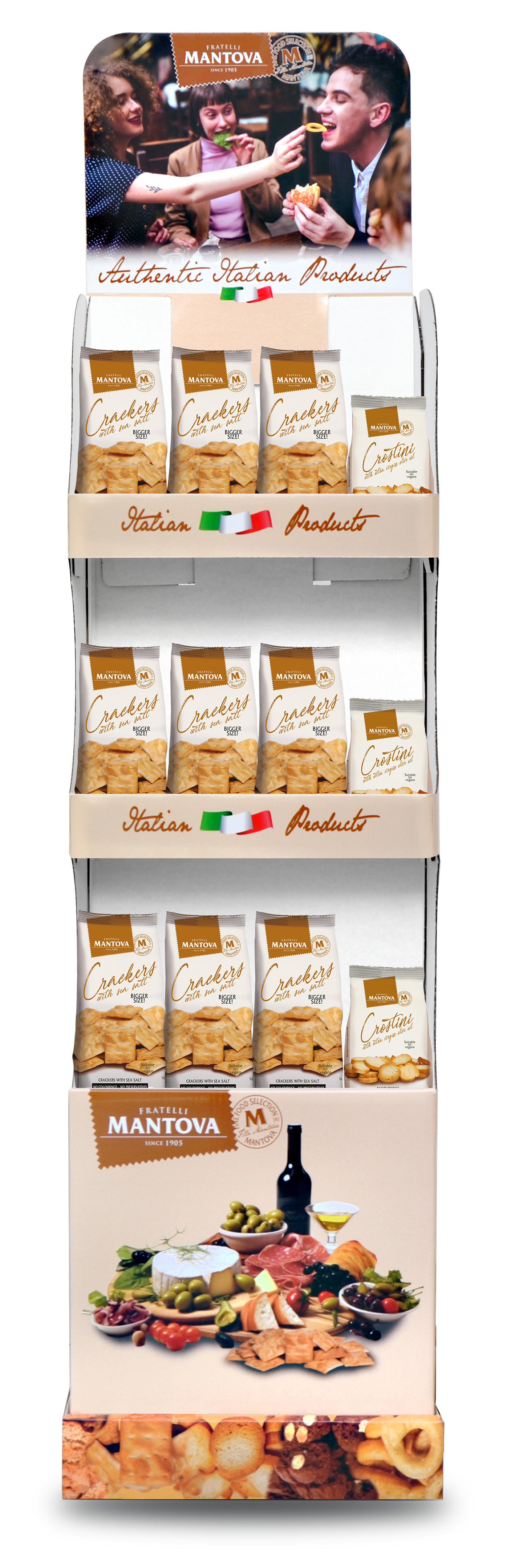 Mantova Crostini with Extra Virgin Oil Olive, 3.5 oz.