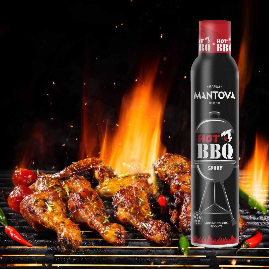 Mantova Hot BBQ Spray, 8 oz