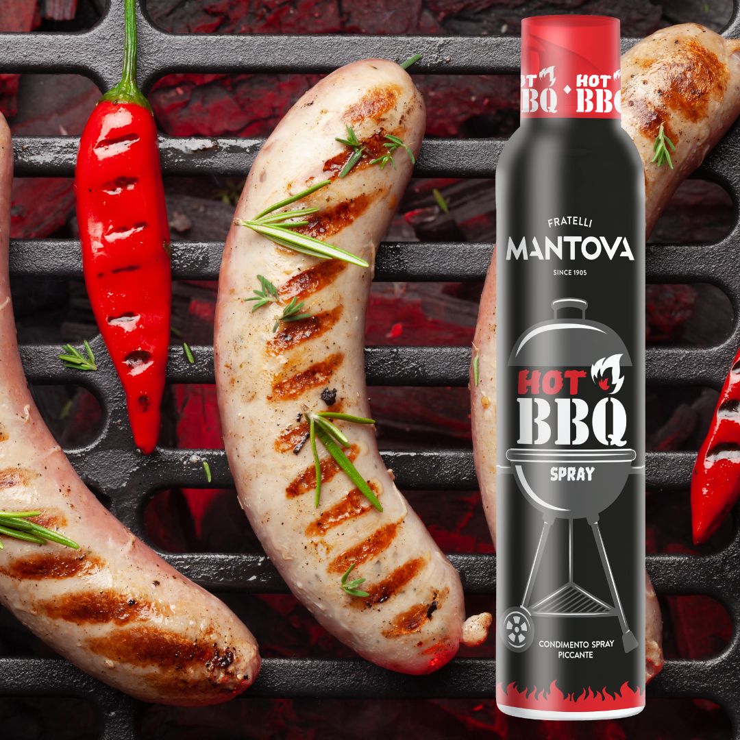 Mantova Hot BBQ Spray, 8 oz