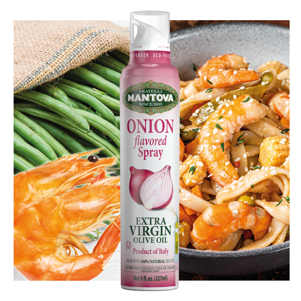 Mantova Onion Extra Virgin Olive Oil Spray, 8 fl. oz.