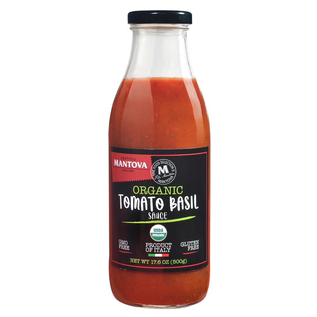 Mantova Organic Tomato Basil Sauce, 17.6 oz.