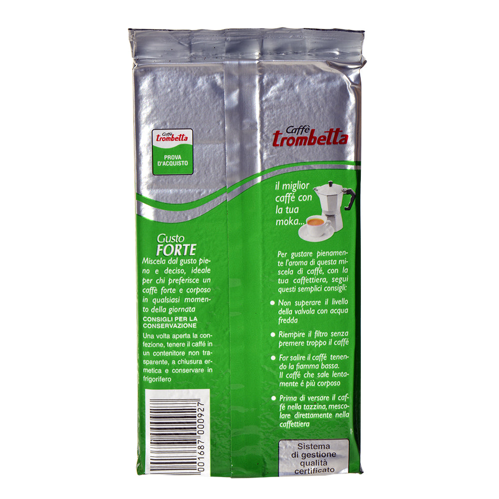 Caffè Trombetta Gusto Forte Ground Coffee, 8.8 oz.