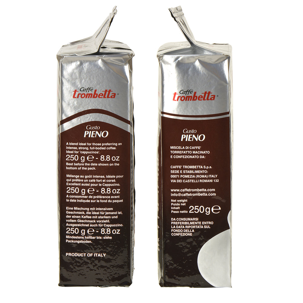 Caffè Trombetta Gusto Pieno Ground Coffee, 8.8 oz.