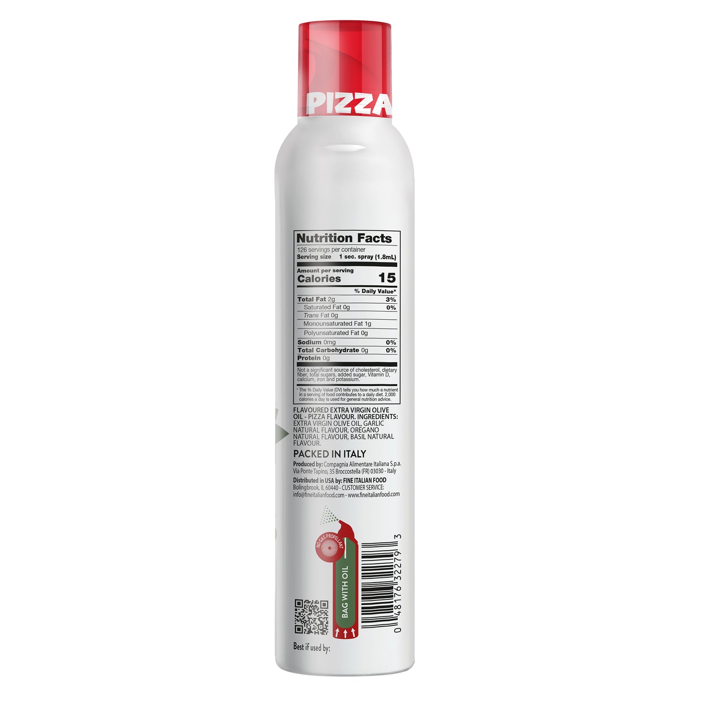 Mantova Pizza Spray, 8 oz