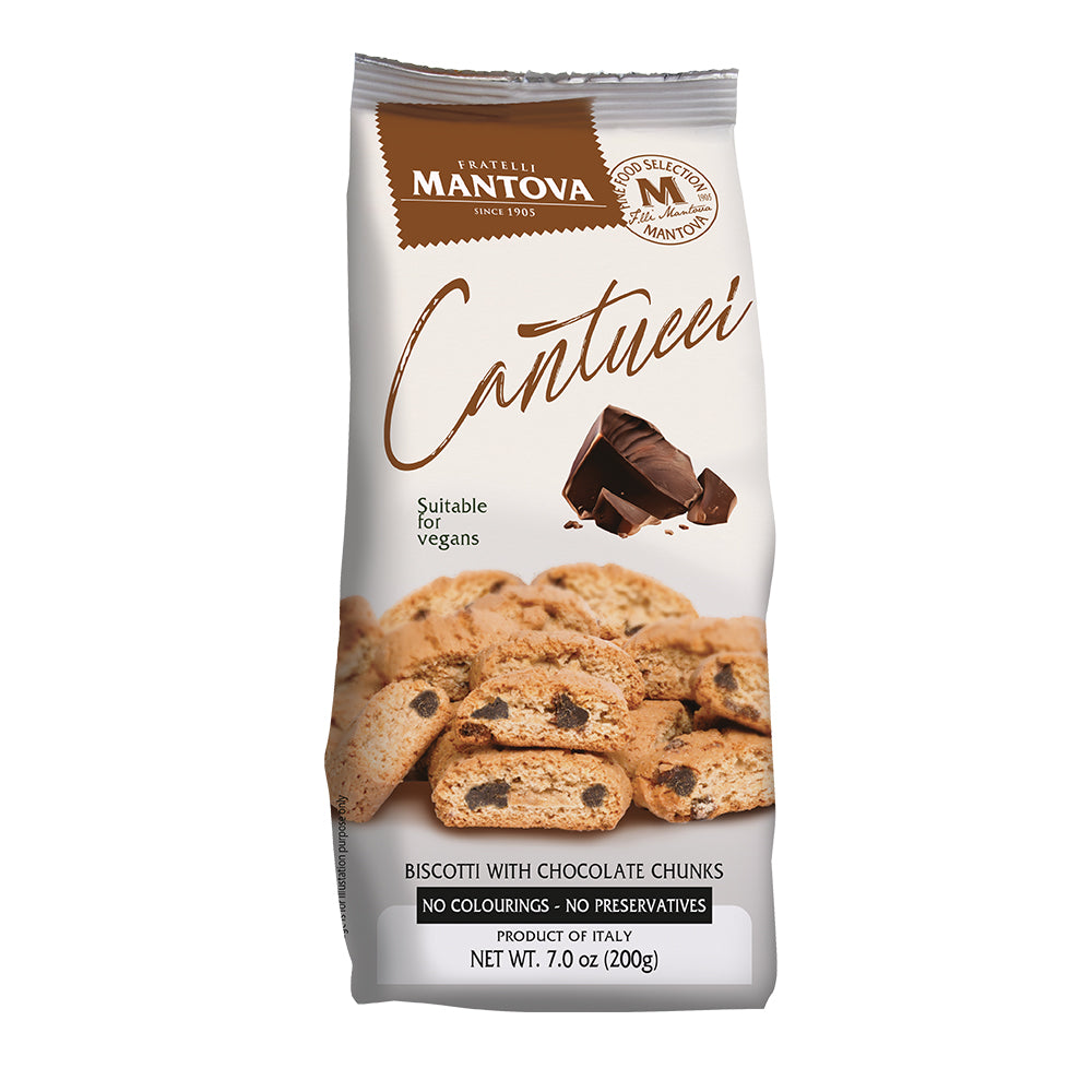 Mantova Cantucci with Chocolate Chunks, 7 oz.