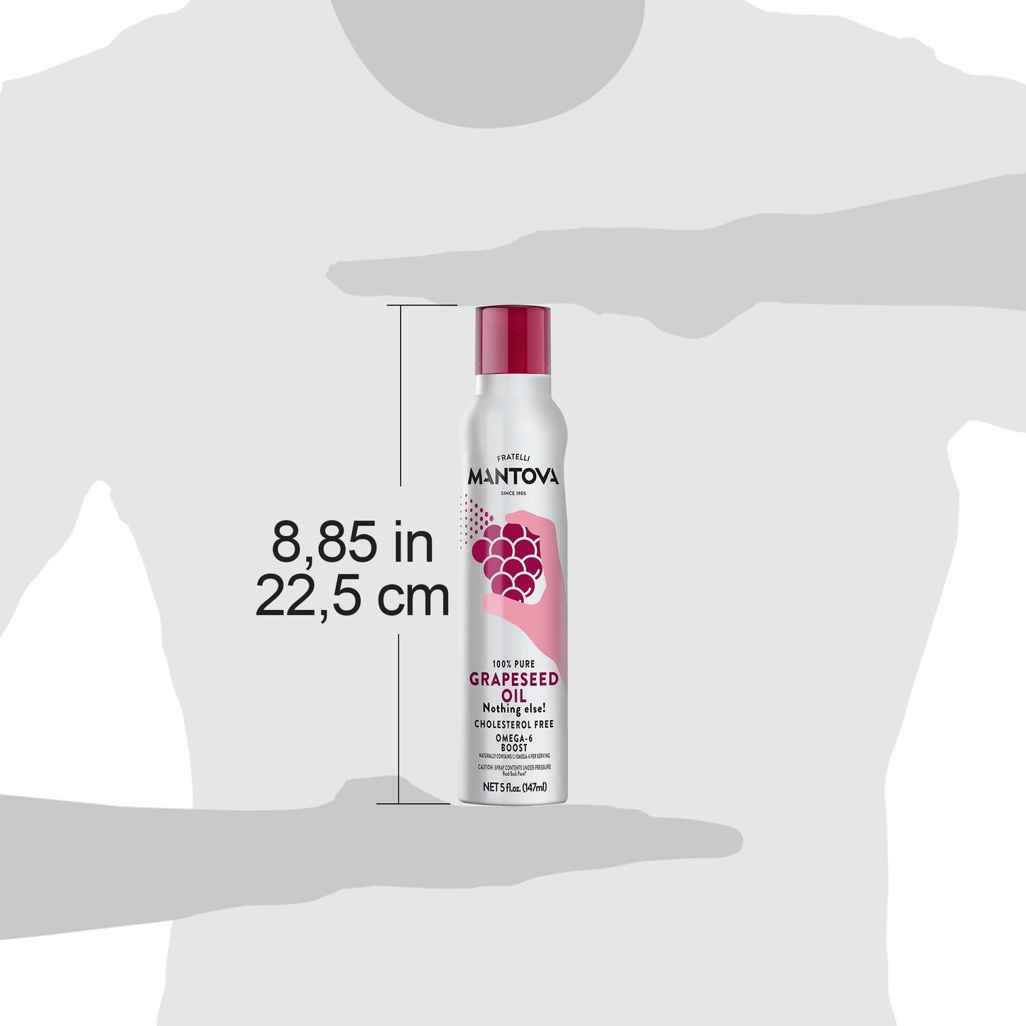 Mantova Grapeseed Oil Spray, 5 oz.