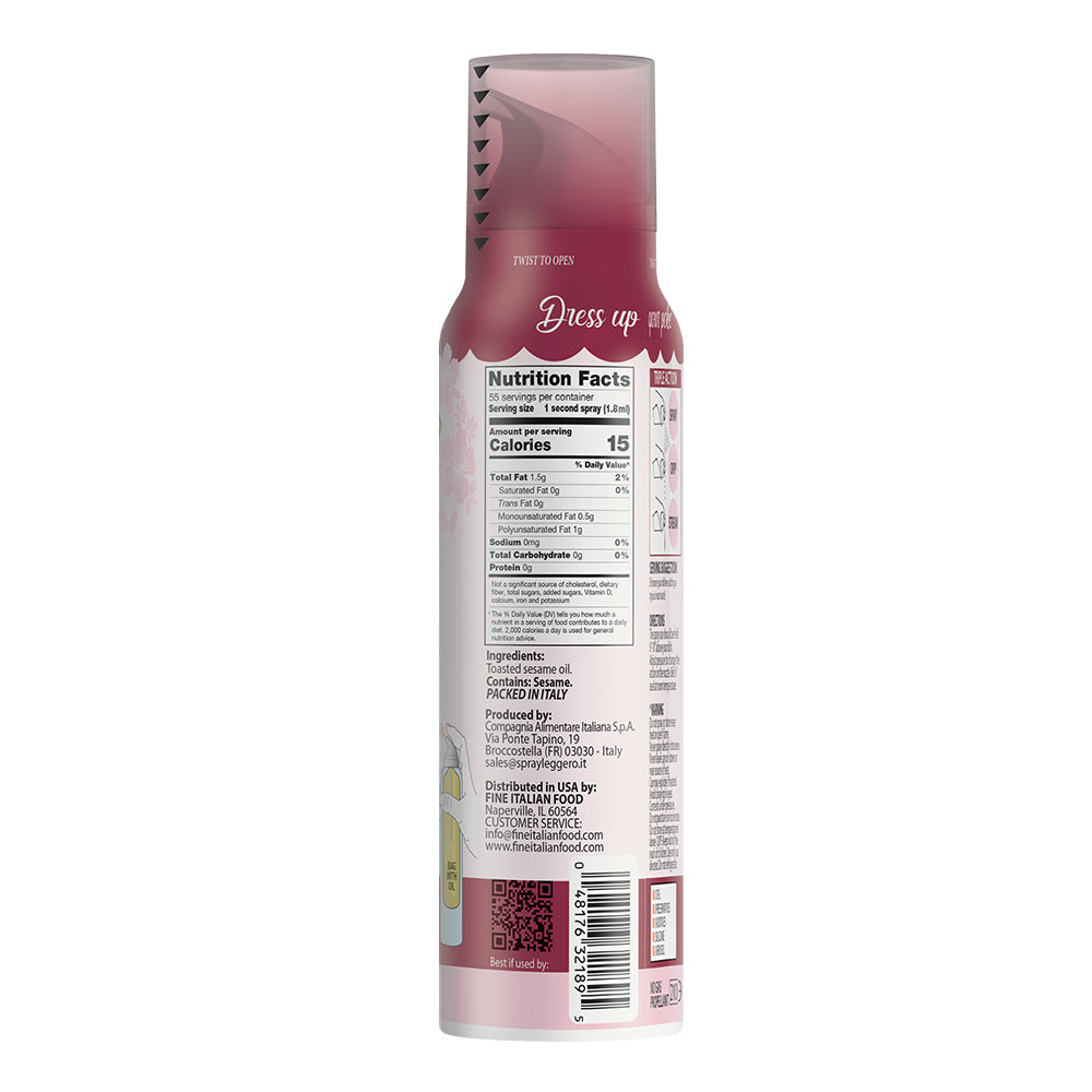 Mantova Poke Toasted Sesame Oil Spray, 3.4 fl. oz.