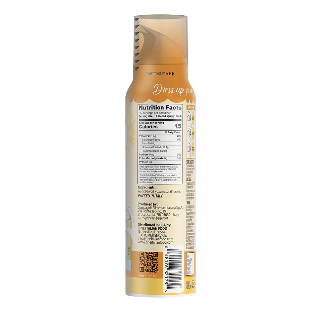 Mantova Poke Avocado Oil with Yuzu Spray, 3.4 fl. oz.
