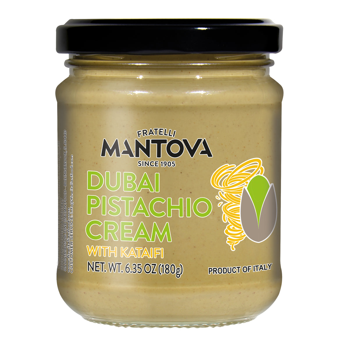 Mantova Dubai Pistachio Cream w/Kataifi – Mantova Fine Italian Food
