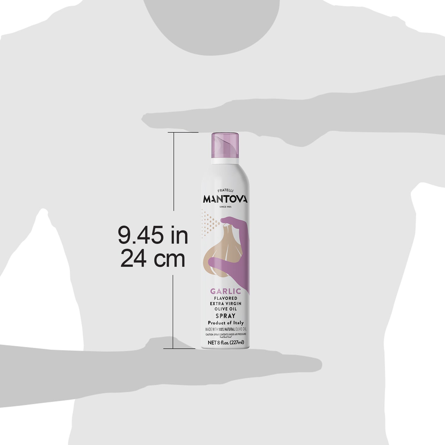 Mantova Garlic Extra Virgin Olive Oil Spray, 8 oz.