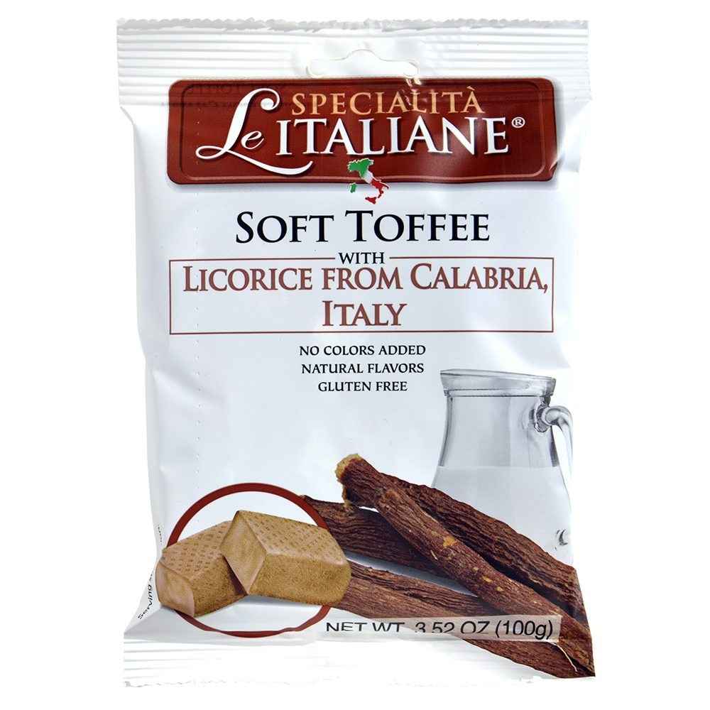 Le Specialità Italiane Soft Toffee with PDO Licorice of Calabria, 3.52 oz.