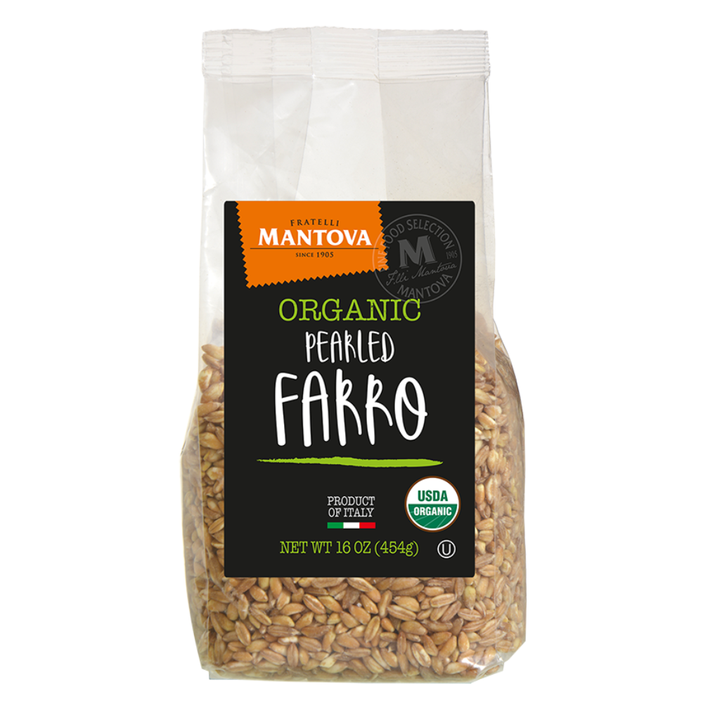 Mantova Organic Pearled Farro, 16 oz.