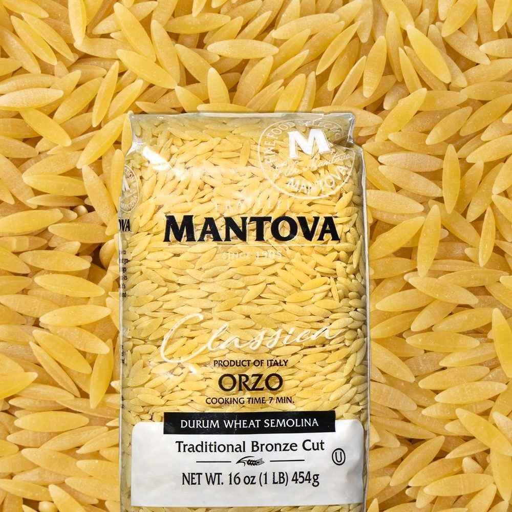 Mantova Bronze Cut Orzo Pasta, 1 Lb. – Mantova Fine Italian Food