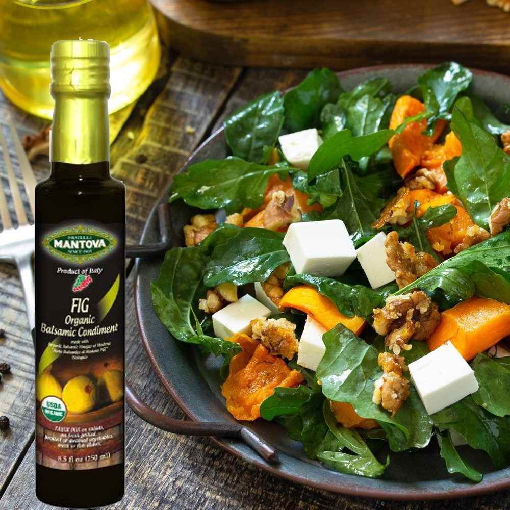 Mantova Organic Fig Balsamic Vinegar of Modena, 8.5 fl. oz.