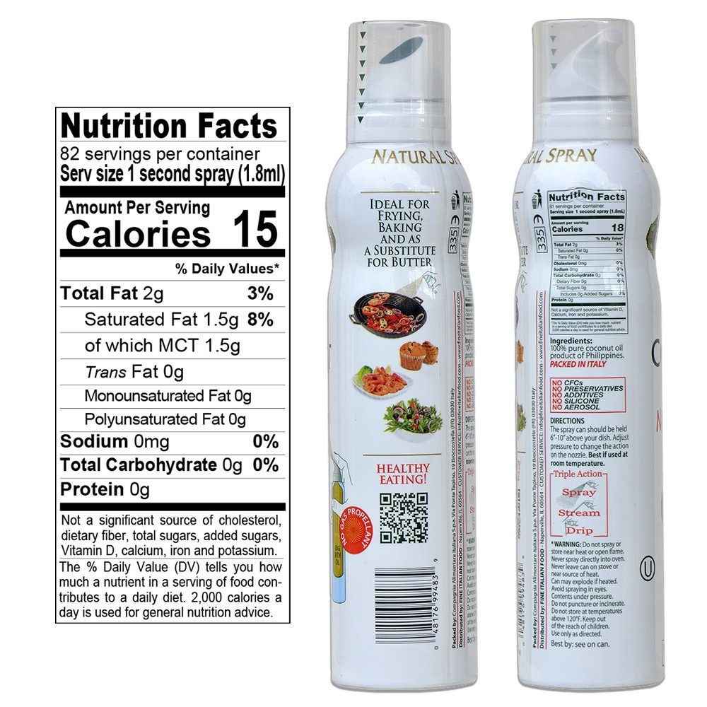 Mantova Keto Spray Oil Set: Avocado, Ghee, Coconut (5 oz. each)