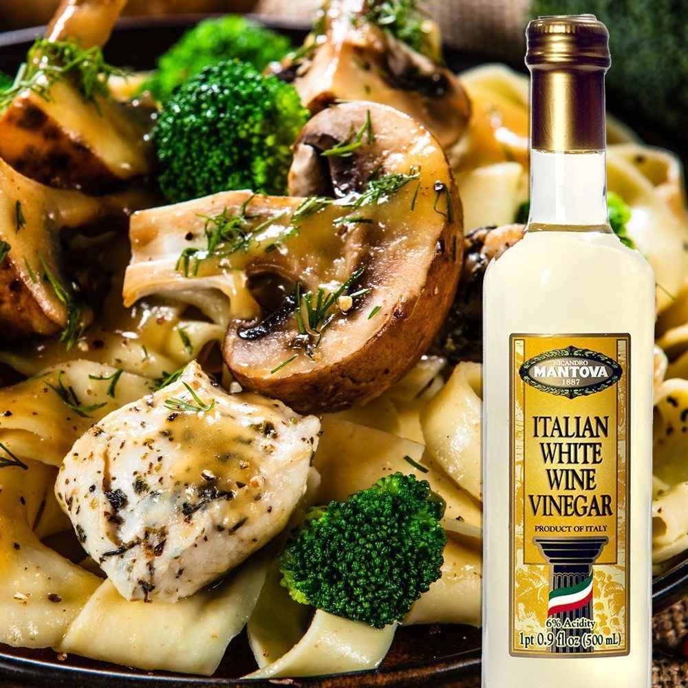 Mantova Italian White Wine Vinegar, 17 oz.