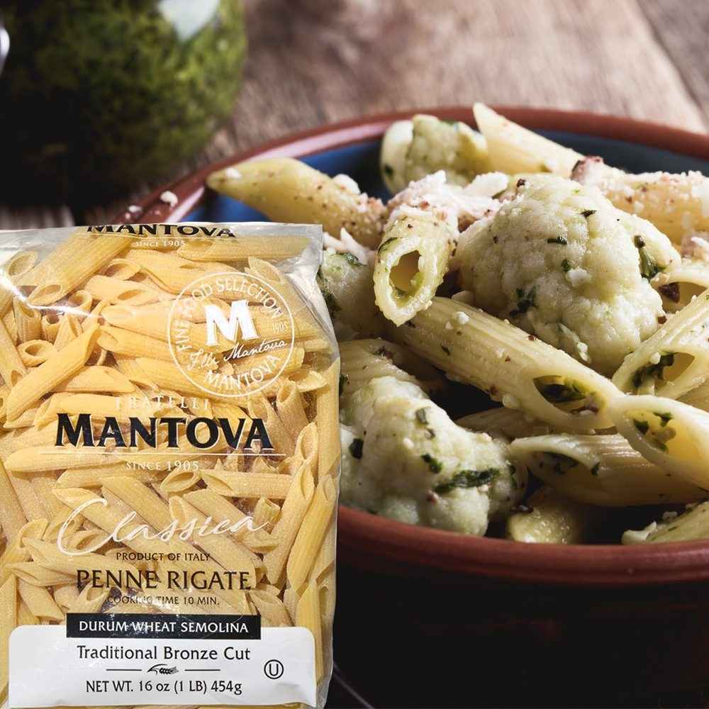 Mantova Bronze Cut Penne Rigate Pasta, 1 lb. Mantova Fine Italian Food