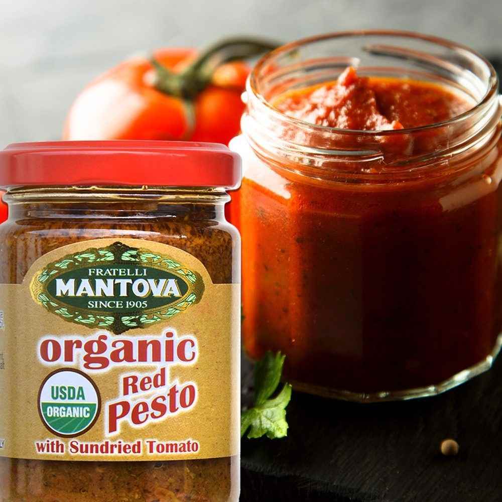 Mantova Organic Red Pesto, 4.6 oz.