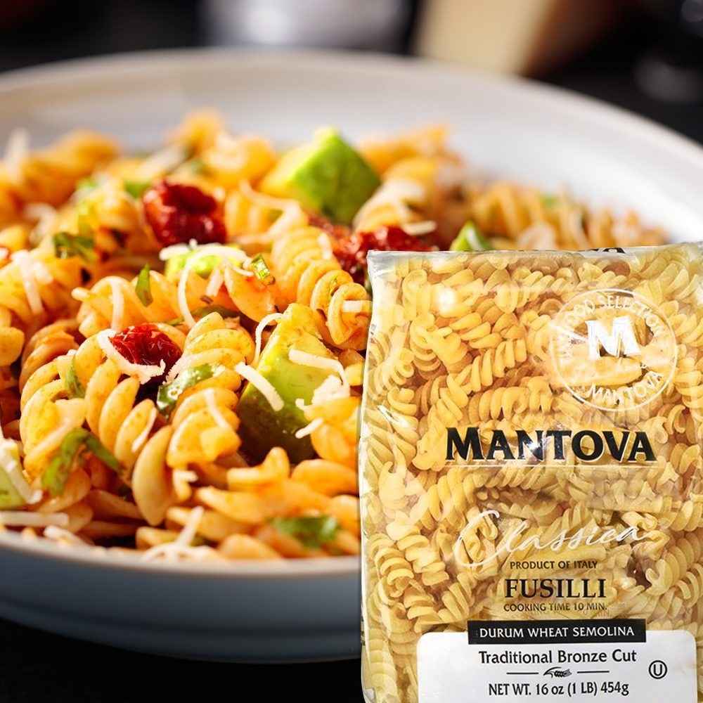 Mantova Bronze Cut Fusilli Pasta, 1 lb.