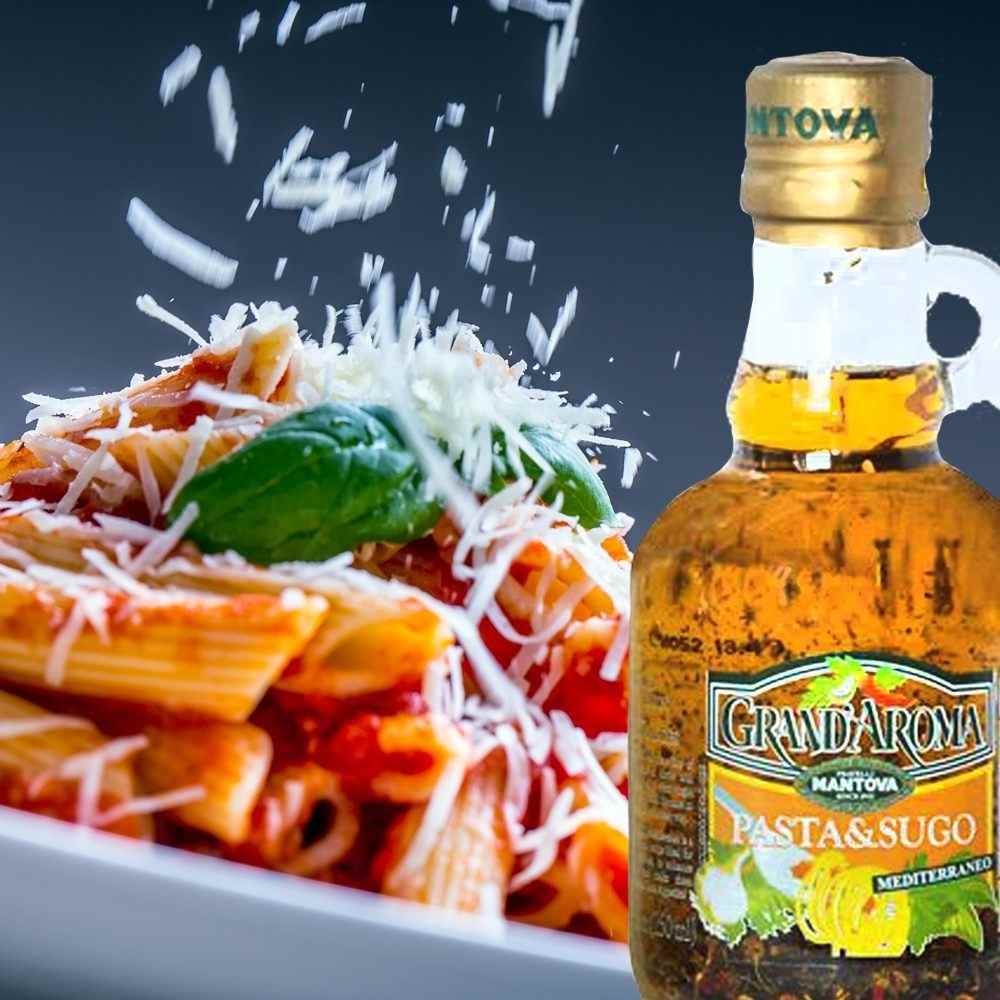 Mantova Grand'Aroma Pasta & Sugo Extra Virgin Olive Oil, 8.5 oz.
