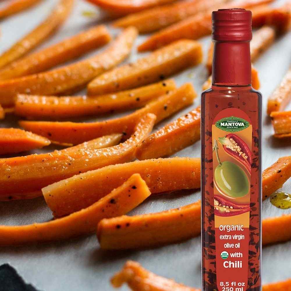Mantova Organic Chili Extra Virgin Olive Oil, 8.5 oz.