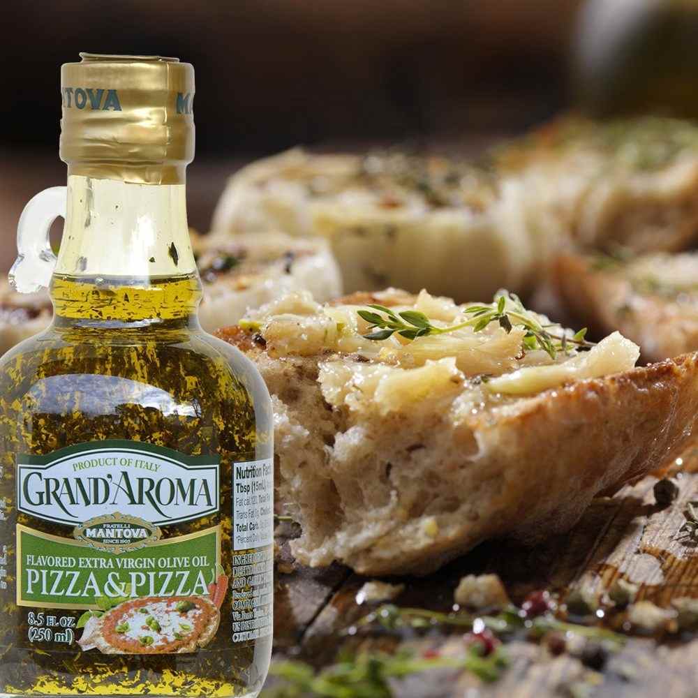 Mantova Grand'Aroma Pizza & Pizza Extra Virgin Olive Oil, 8.5 oz.