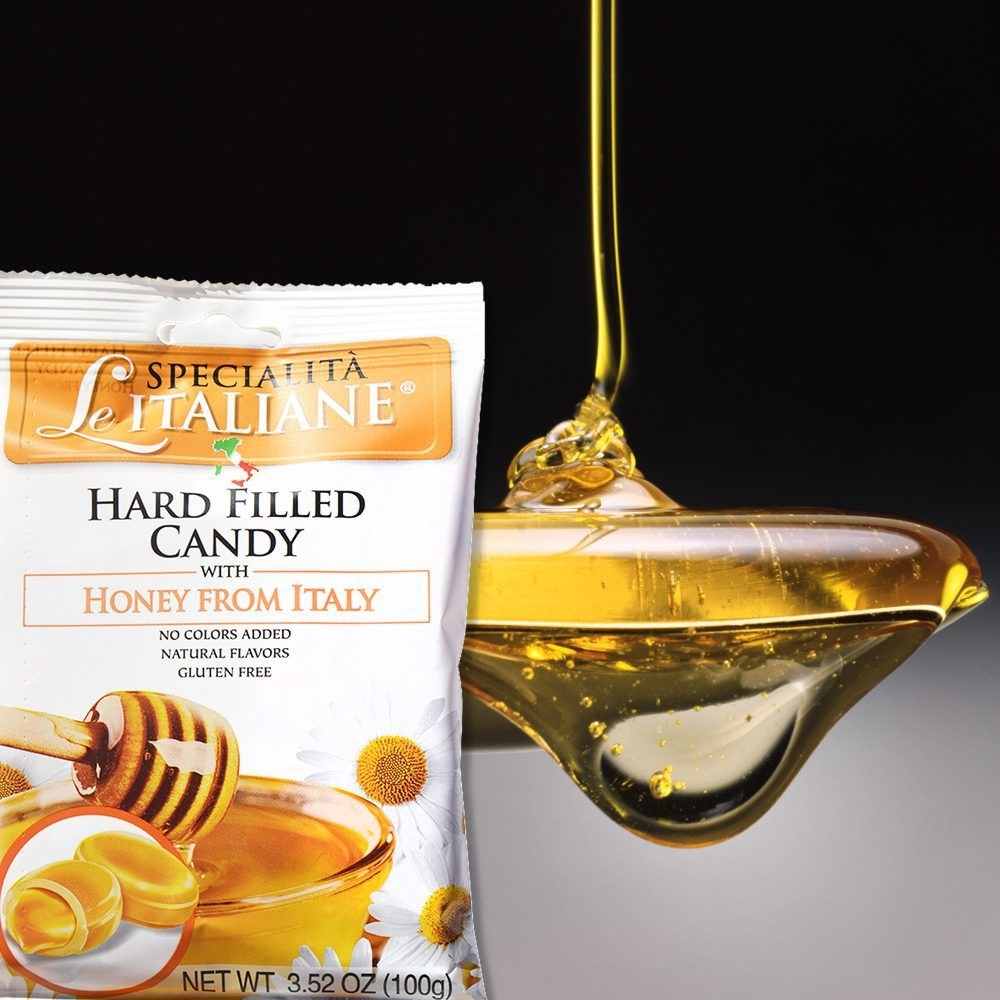 Le Specialità Italiane Hard Candy with Honey from Italy, 3.52 oz.