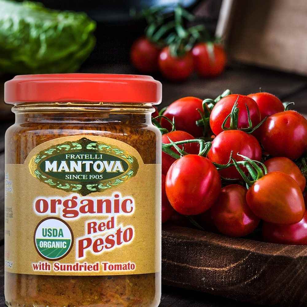 Mantova Organic Red Pesto, 4.6 oz.