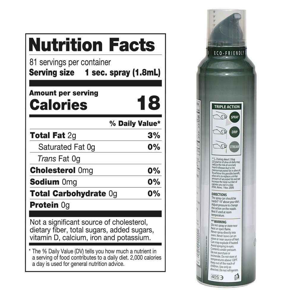 Mantova Spray Extra Virgin Olive Oil, 8.5 oz