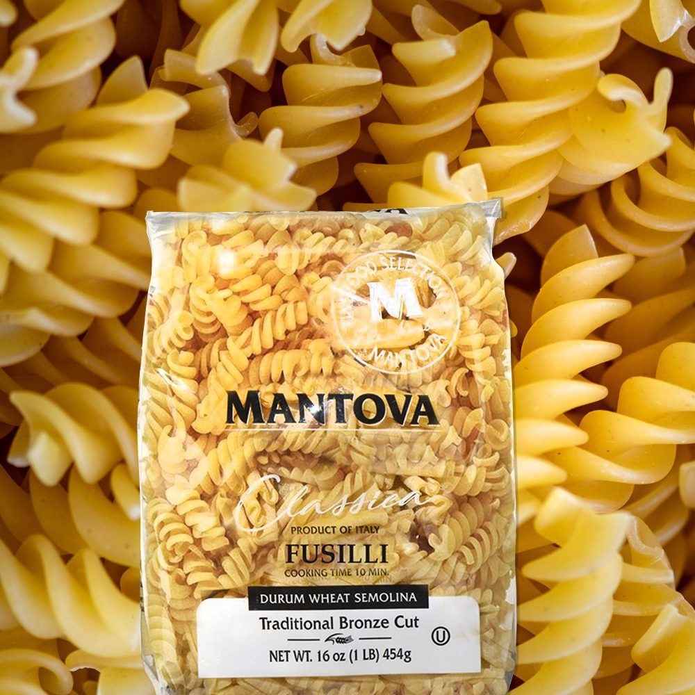 Mantova Bronze Cut Fusilli Pasta, 1 lb.