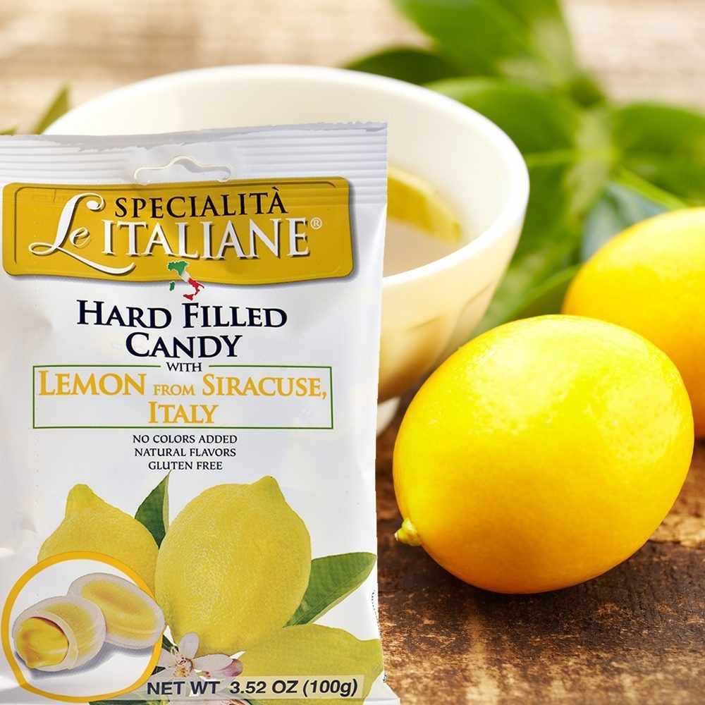 Le Specialità Italiane Hard Candy with Lemon of Syracuse PGI, 3.52 oz.