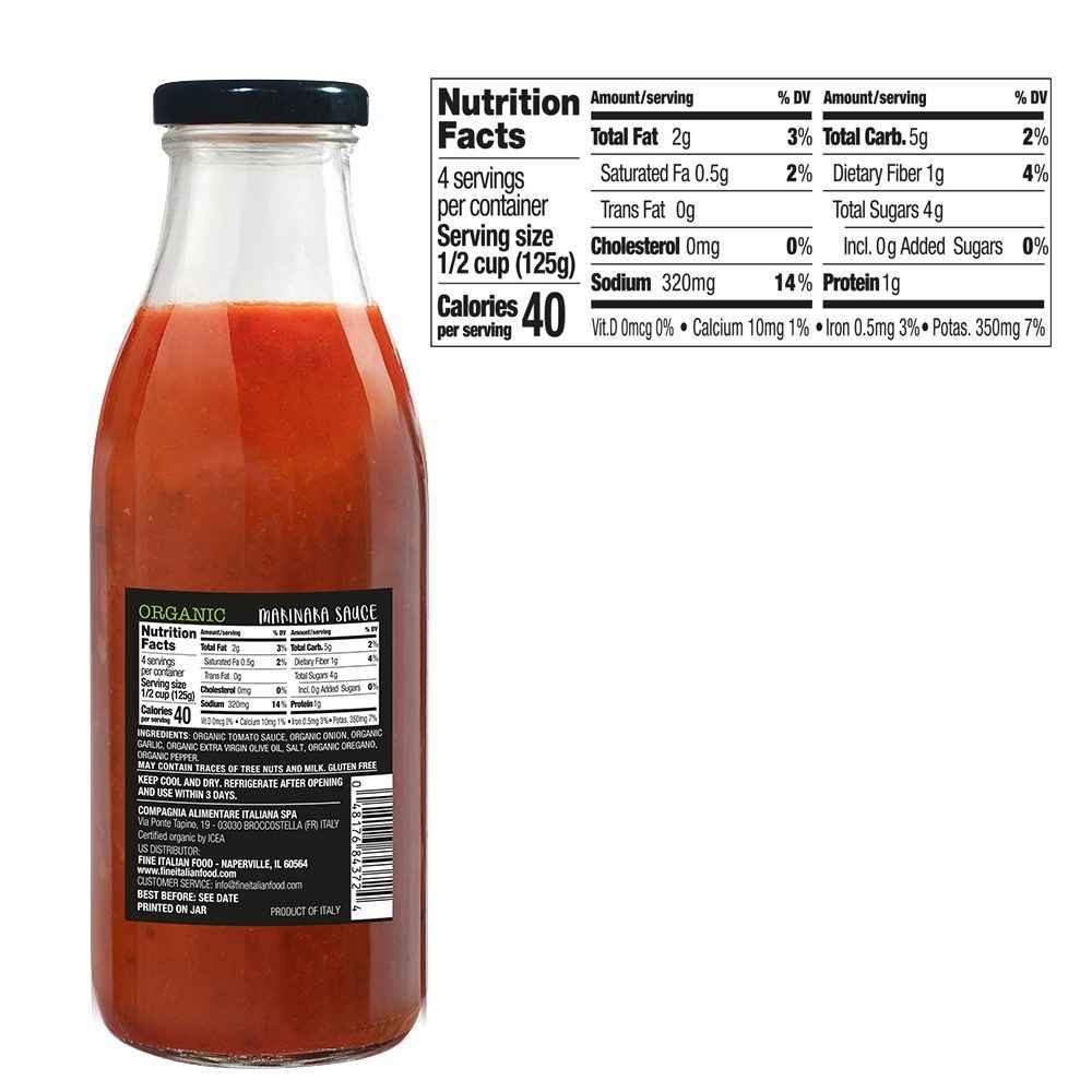 Mantova Organic Marinara Sauce, 17.6 oz.