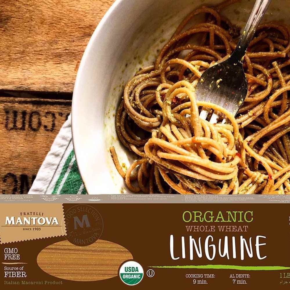 Mantova Organic Whole Wheat Linguine, 1 lb.