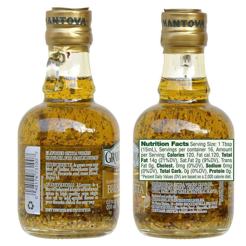 Mantova Grand'Aroma Tuscan Herbs Extra Virgin Olive Oil, 8.5 oz.
