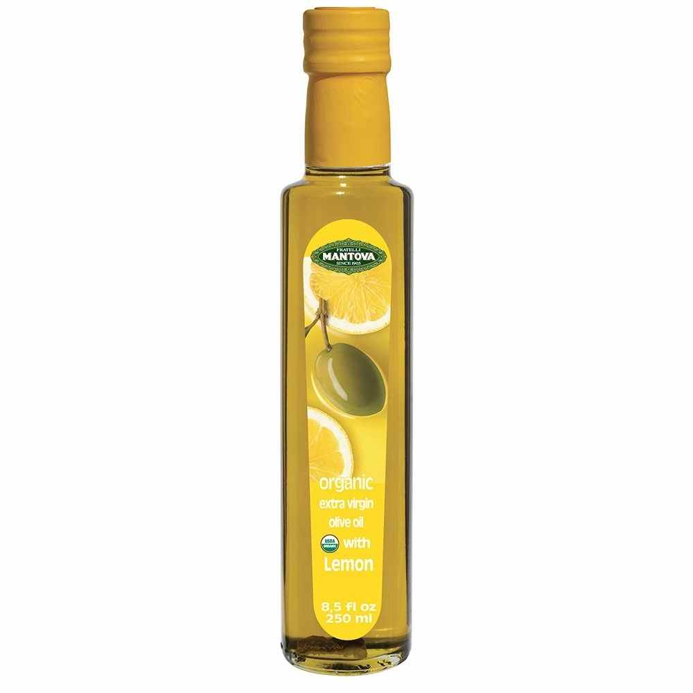 Mantova Organic Lemon Extra Virgin Olive Oil, 8.5 oz.