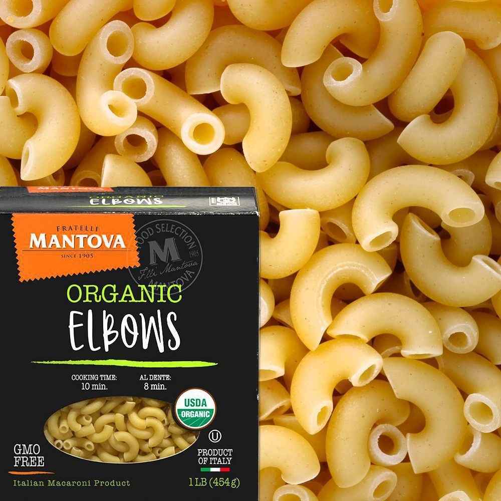 Mantova Organic Elbow Pasta, 1 lb.