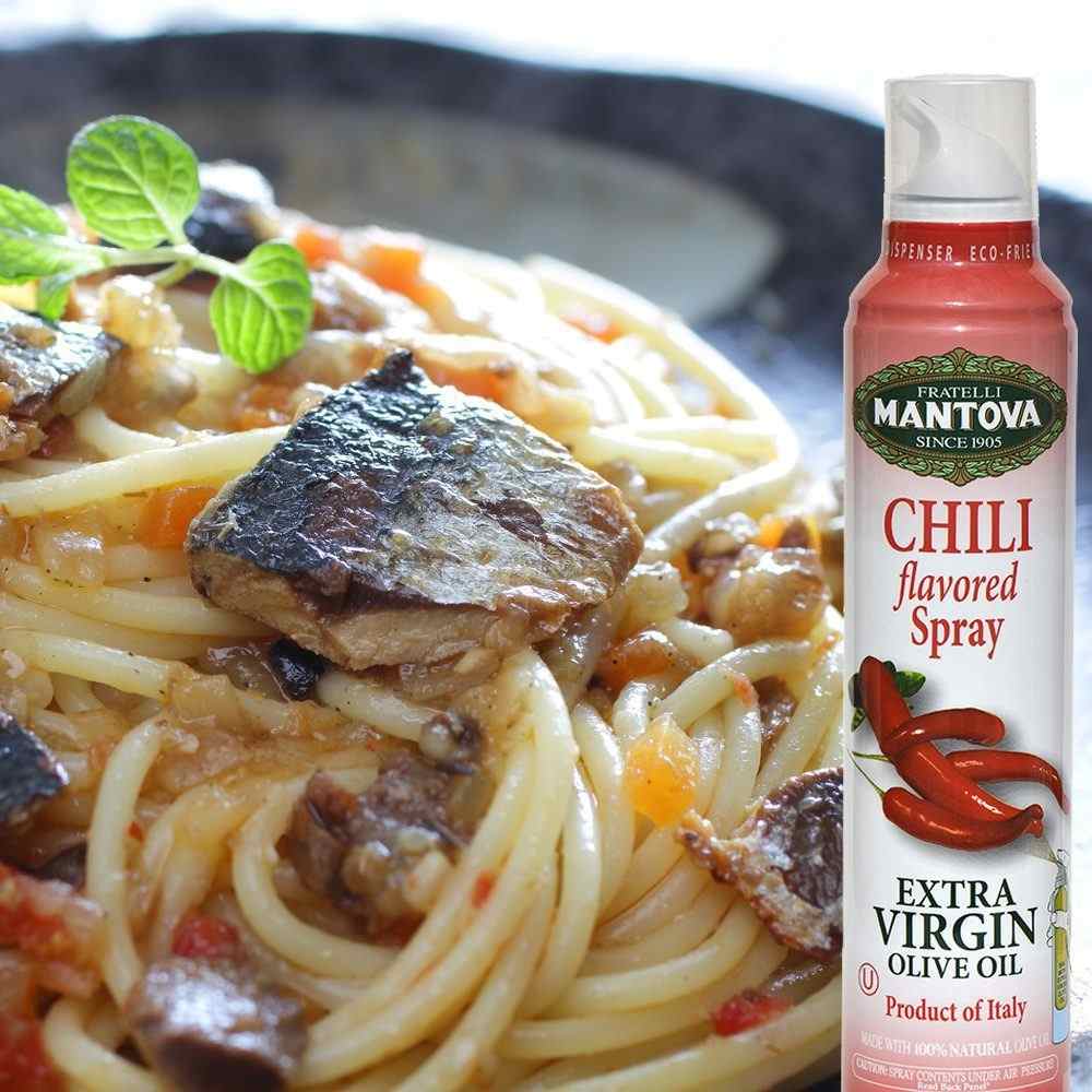 Mantova Chili Extra Virgin Olive Oil Spray, 8 oz.