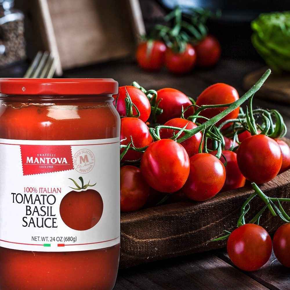 
                  
                    Mantova Tomato Basil Sauce, 24 oz.
                  
                