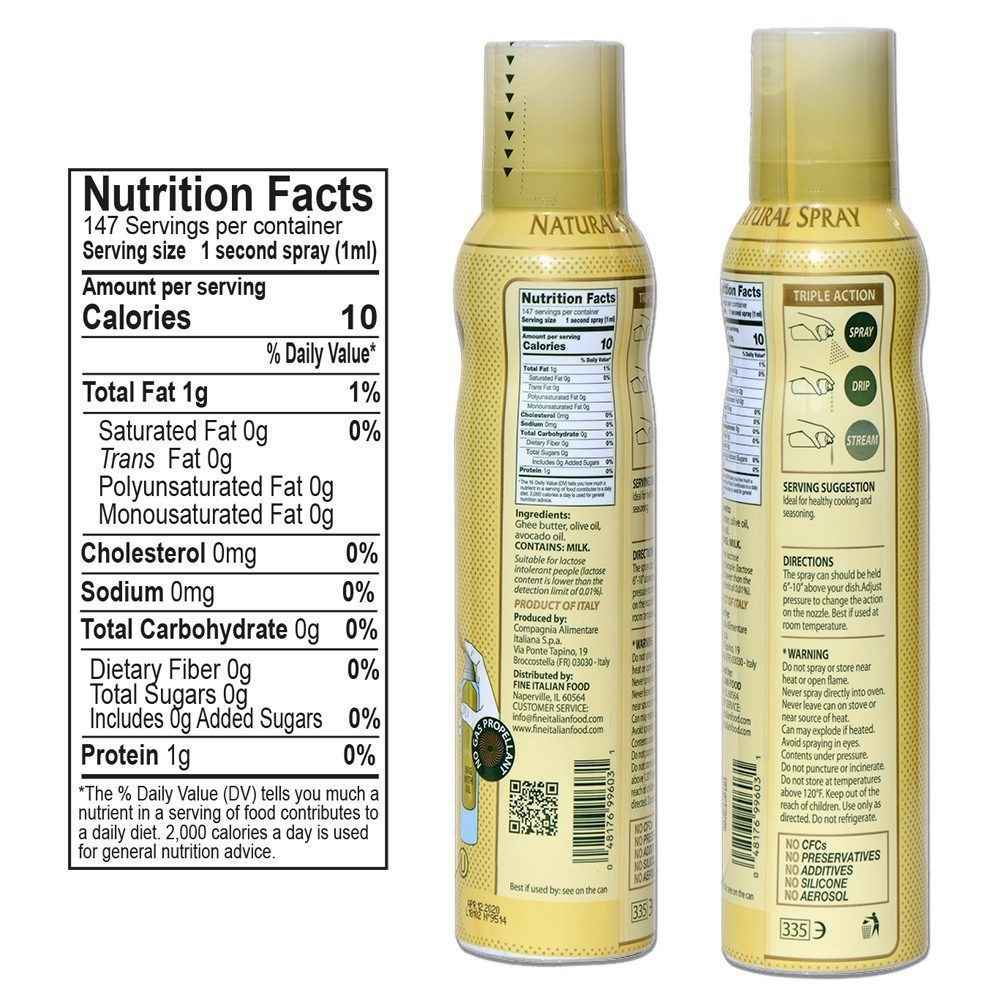 Mantova Ghee Oil Spray, 5 oz.