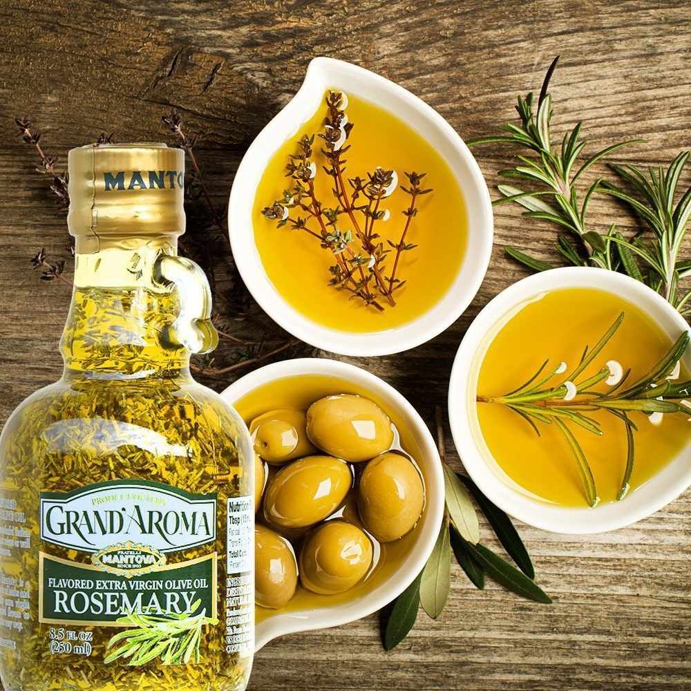 Mantova Grand'Aroma Rosemary Extra Virgin Olive Oil, 8.5 oz.