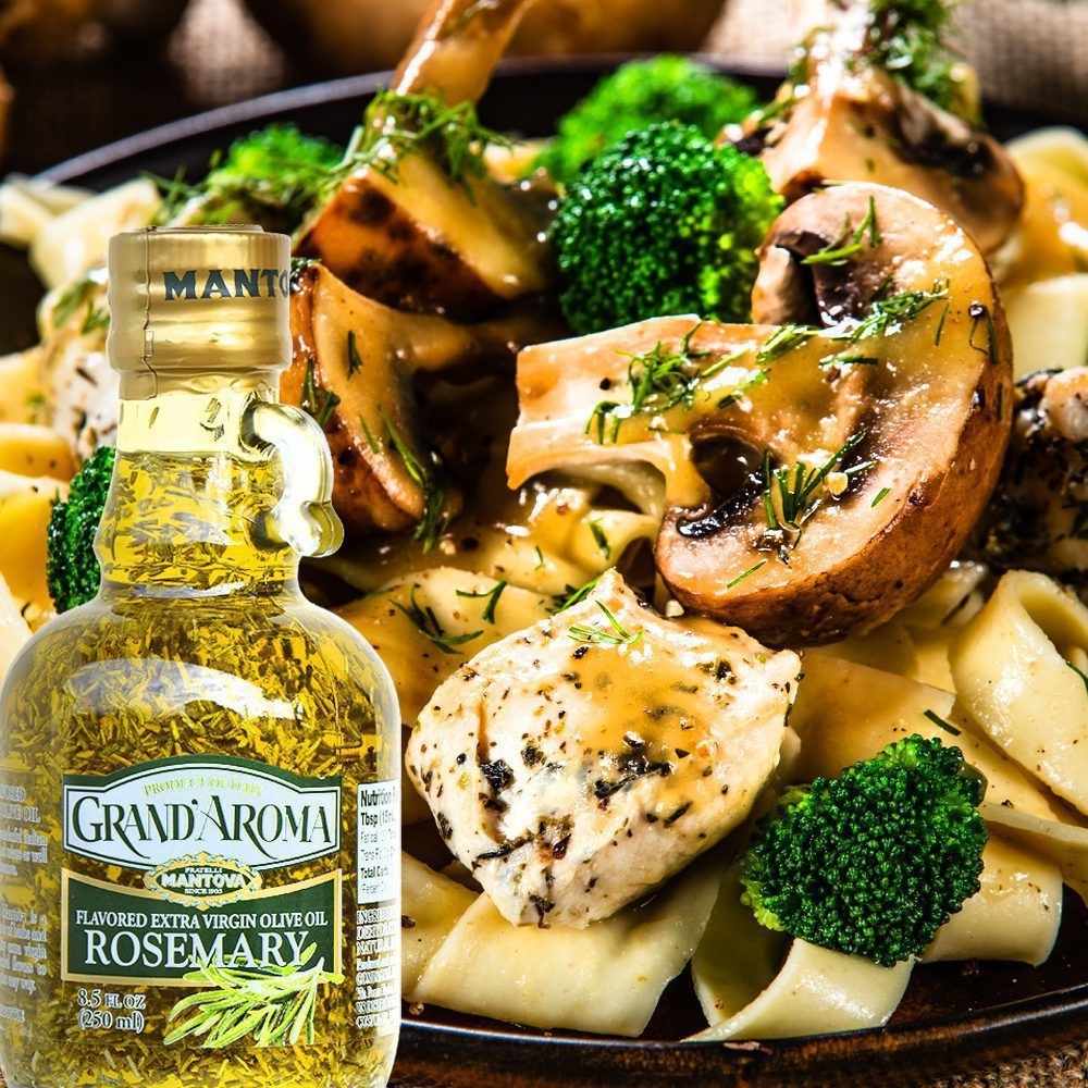 Mantova Grand'Aroma Rosemary Extra Virgin Olive Oil, 8.5 oz.
