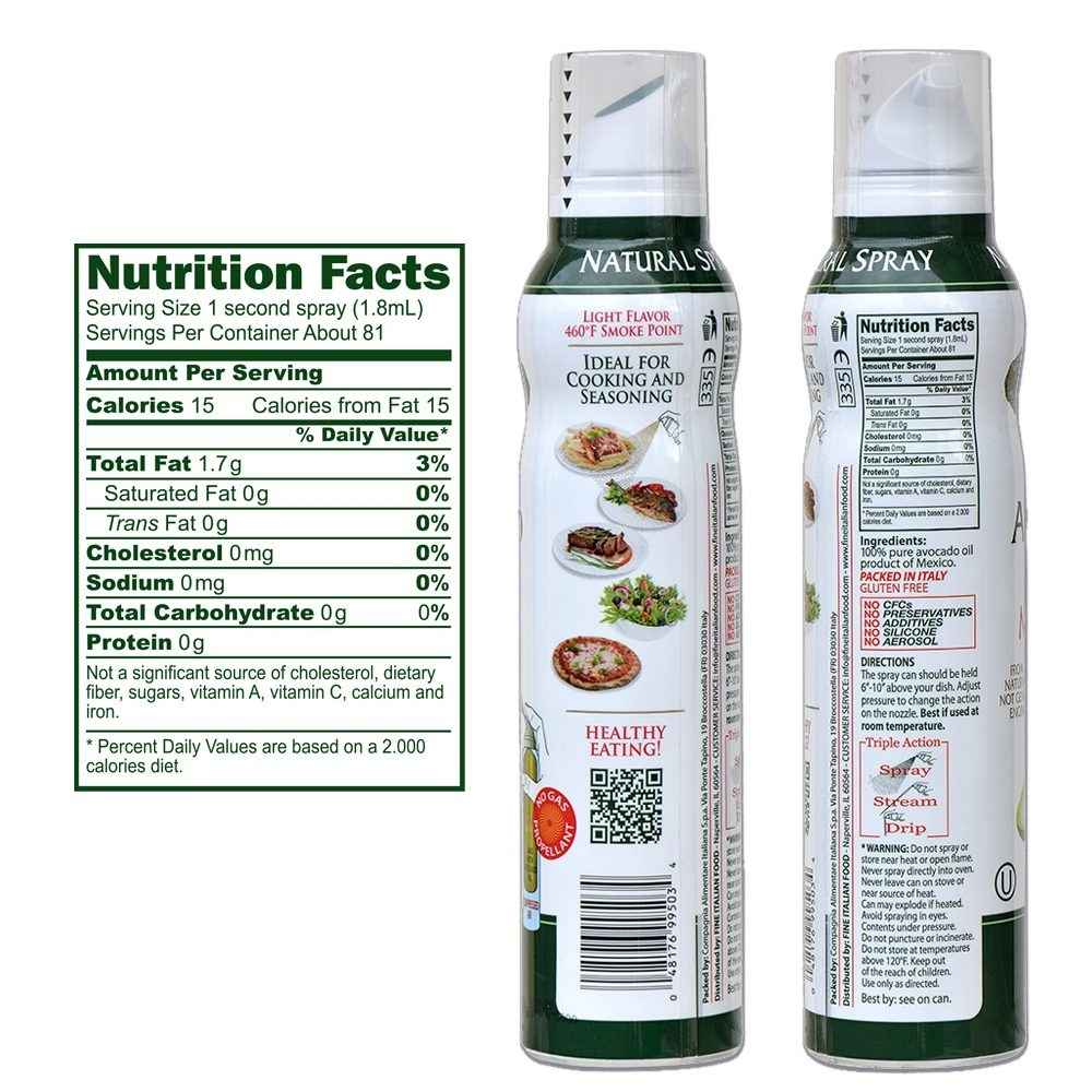Mantova Keto Spray Oil Set: Avocado, Ghee, Coconut (5 oz. each)