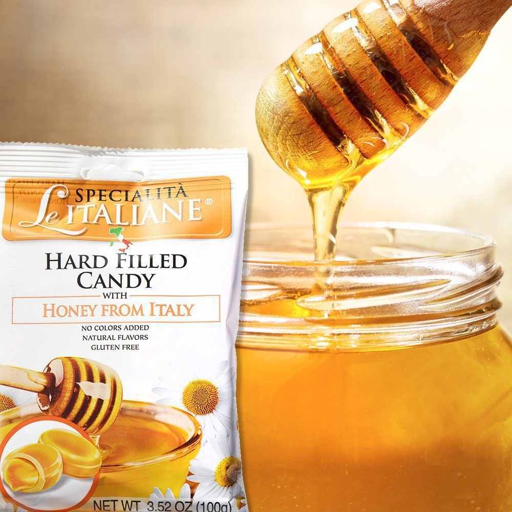 Le Specialità Italiane Hard Candy with Honey from Italy, 3.52 oz.