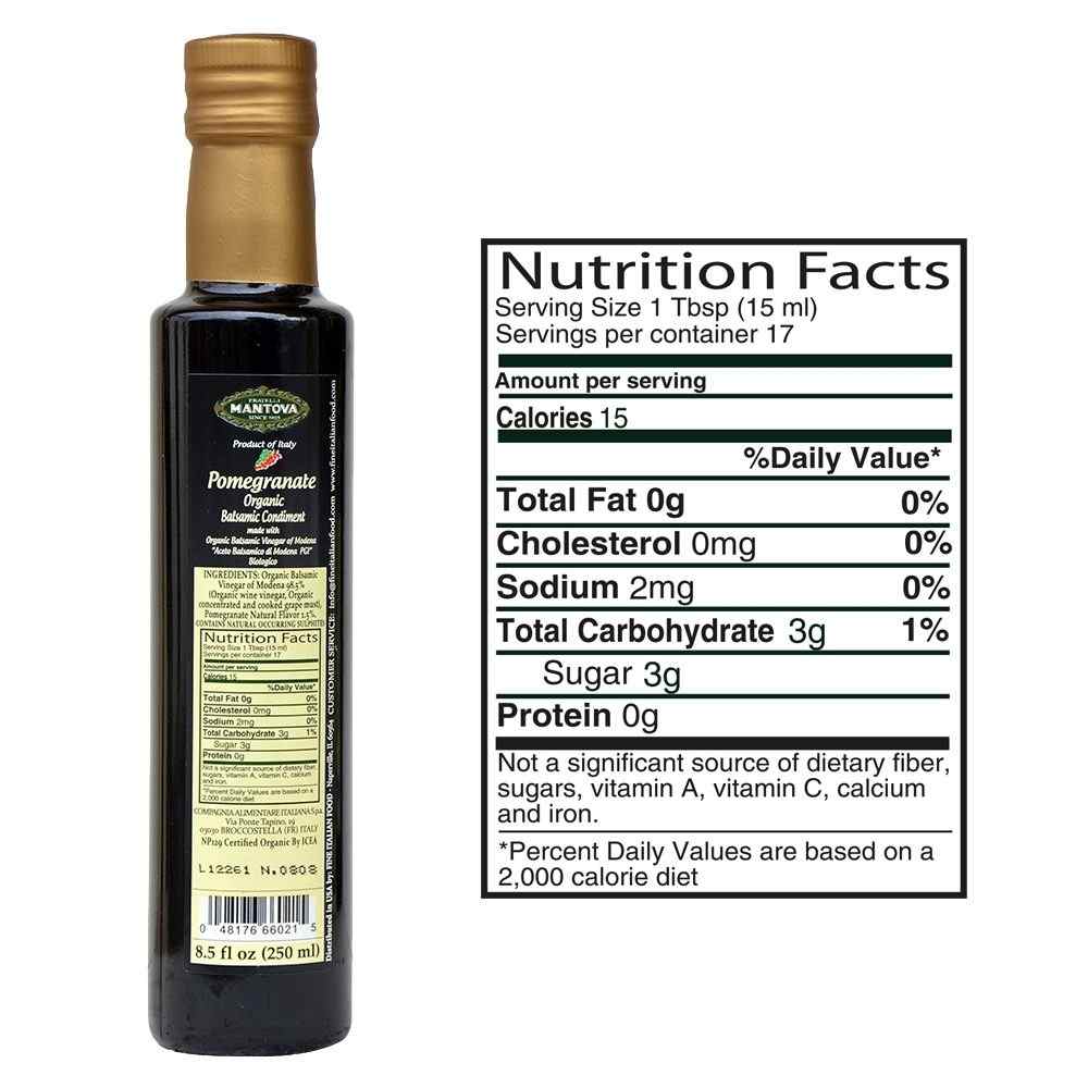 
                  
                    Mantova Organic Pomegranate Balsamic Vinegar of Modena, 8.5 oz
                  
                