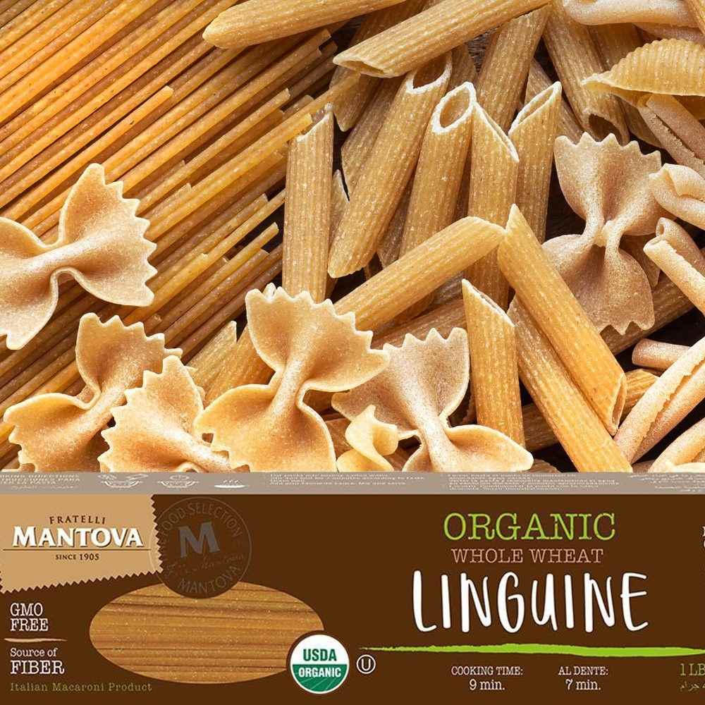 Mantova Organic Whole Wheat Linguine, 1 lb.