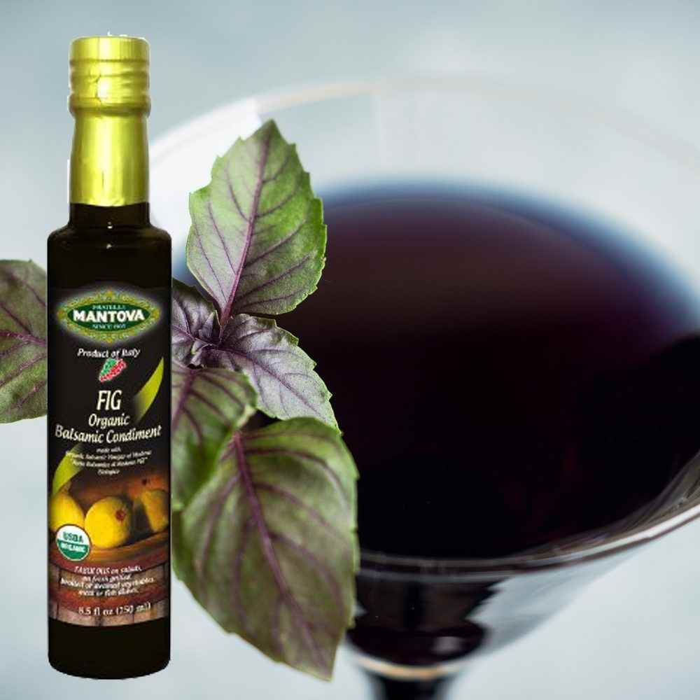 Mantova Organic Fig Balsamic Vinegar of Modena, 8.5 fl. oz.