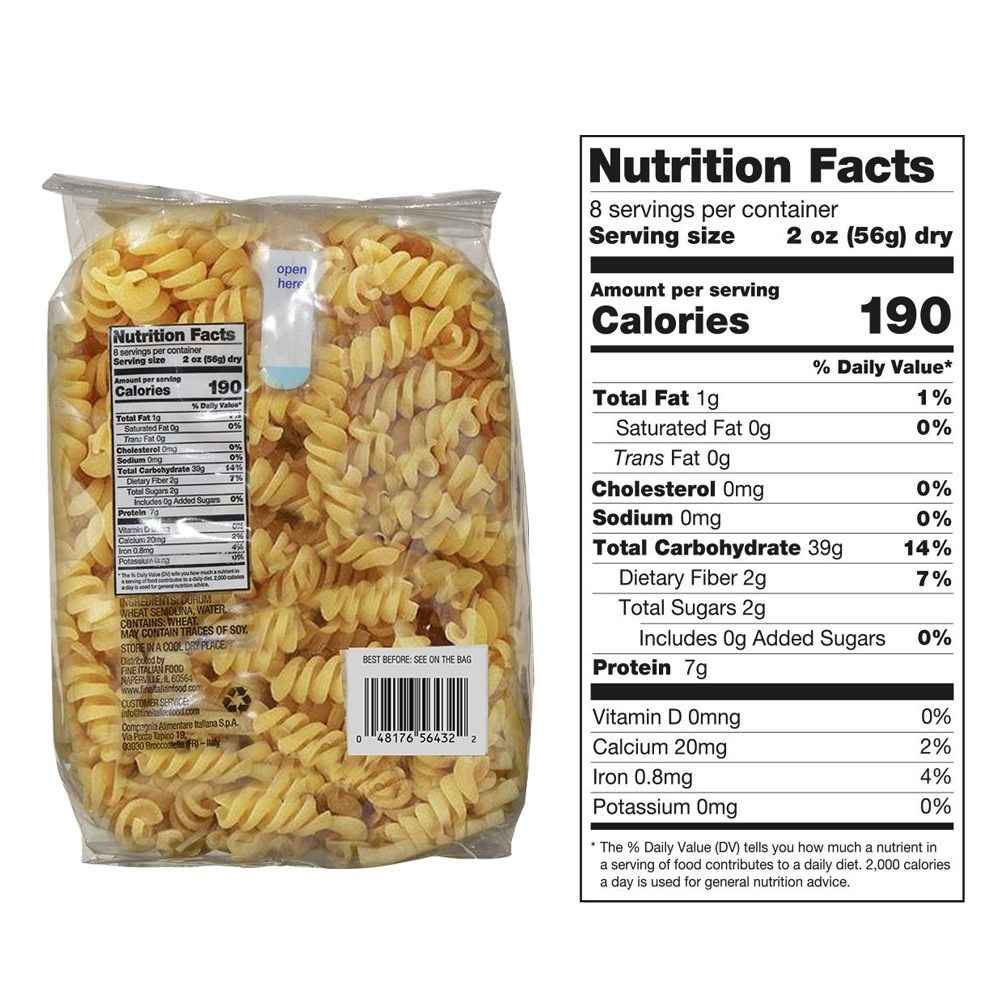 Mantova Bronze Cut Fusilli Pasta, 1 lb.