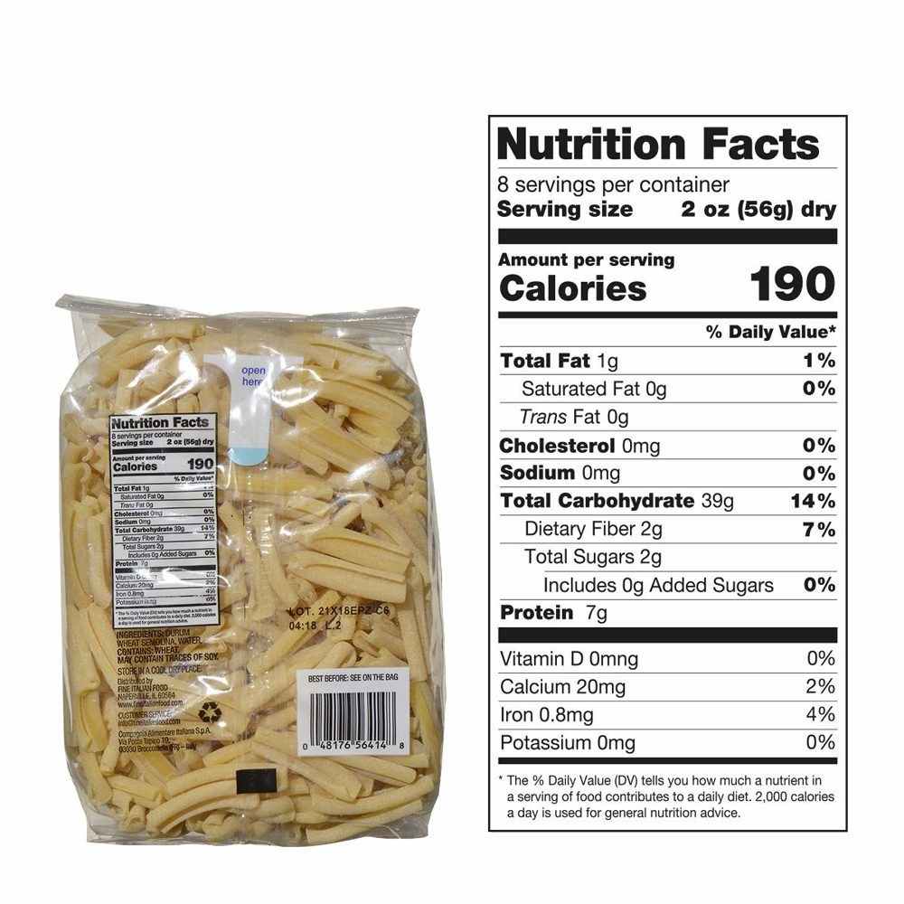 Mantova Bronze Cut Caserecce Pasta, 1 lb.