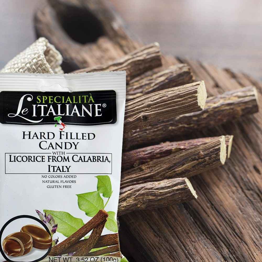 Le Specialità Italiane Hard Candy with Licorice of Calabria PDO, 3.52 oz.